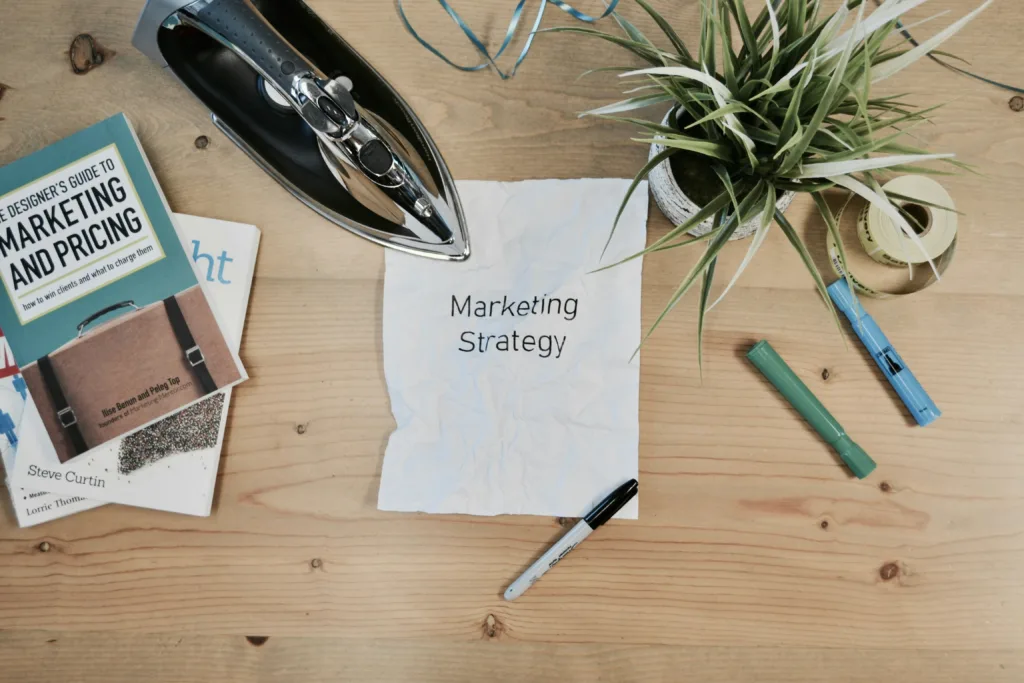 SEO and marketing strategy on paper